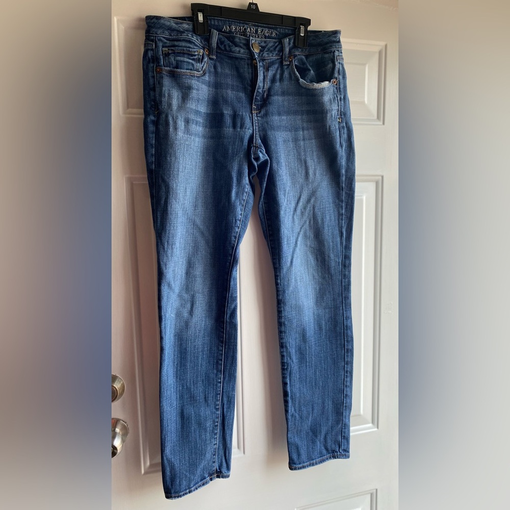American Eagle Outfitters Classic Blue Straight Leg Jeans
